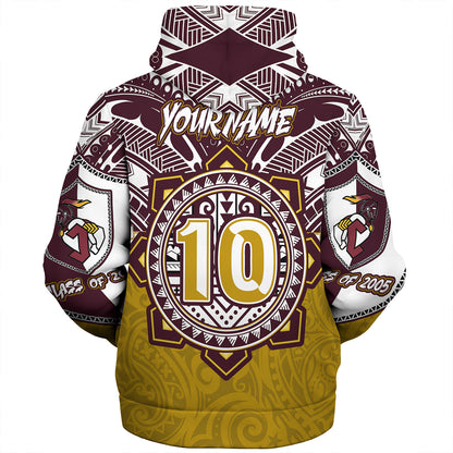 Hawaii Sherpa Hoodie Custom James B. Castle High School Super Castle Knights Tribal Style