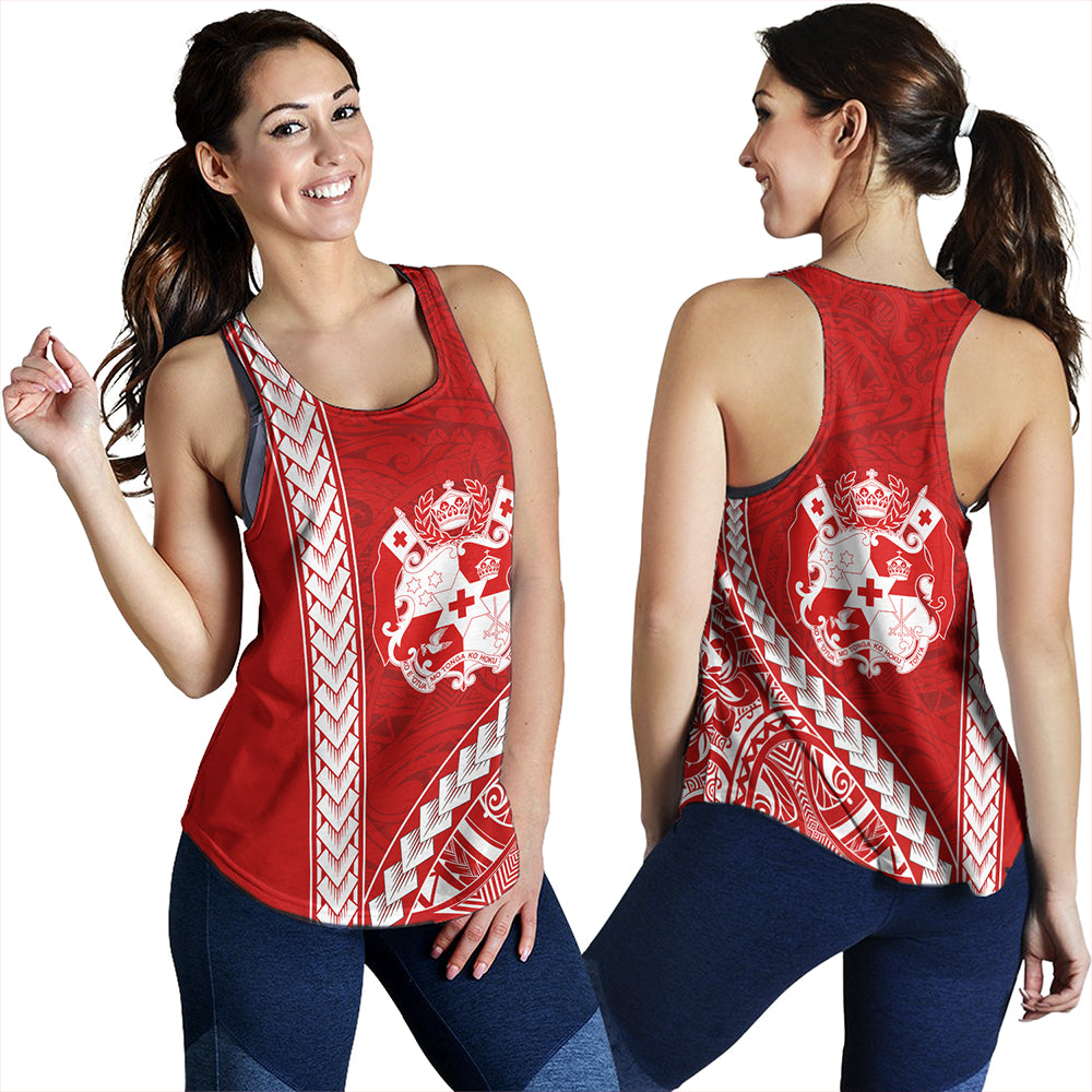 Tonga Women Tank Tribal Polynesian Coat Of Arms