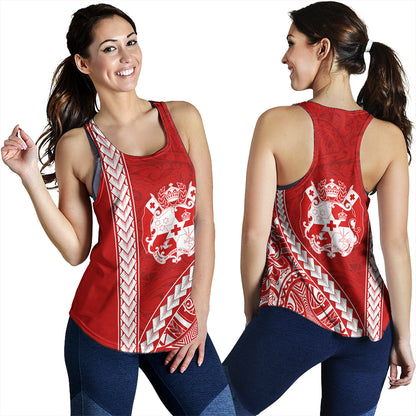 Tonga Women Tank Tribal Polynesian Coat Of Arms