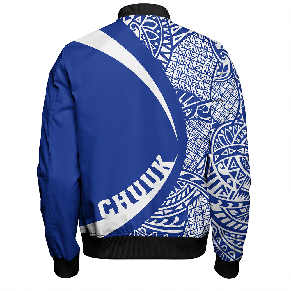 Chuuk Bomber Jacket Coat Of Arm Lauhala Circle