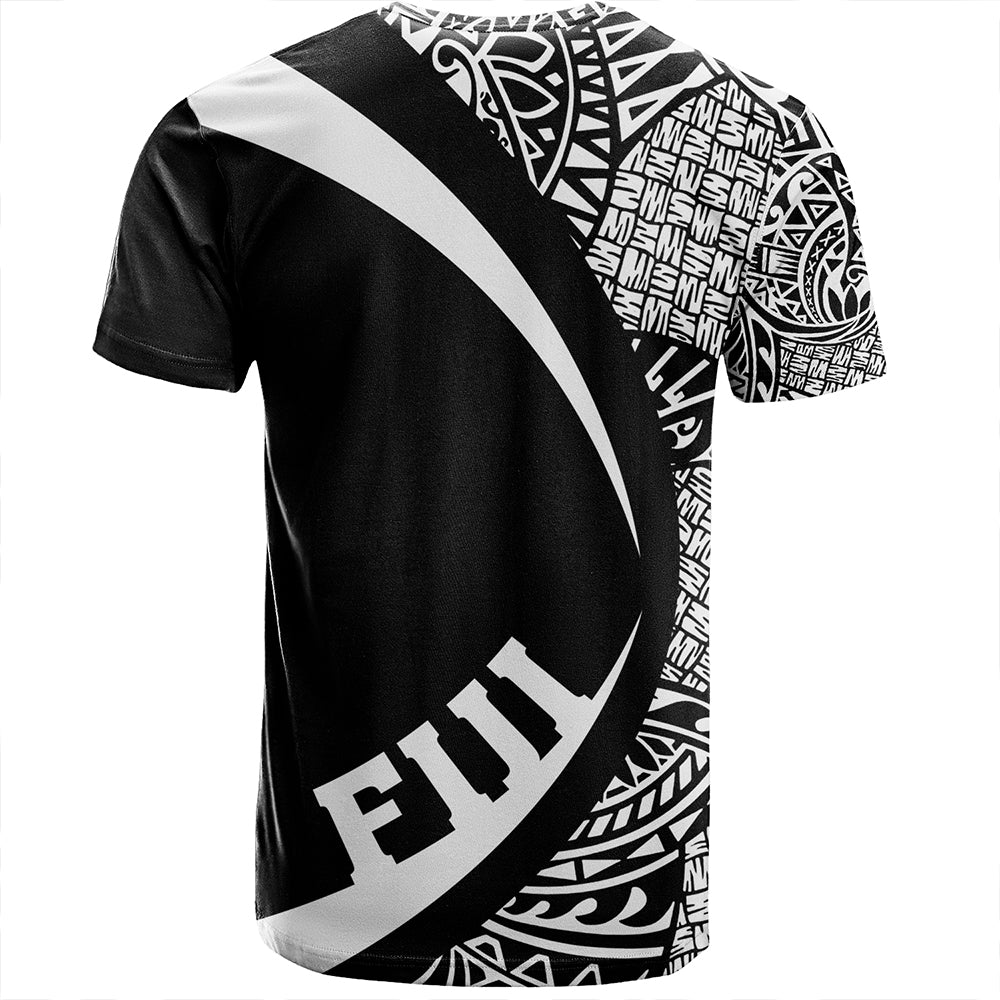 Fiji T-Shirt Coat Of Arm Lauhala White Circle