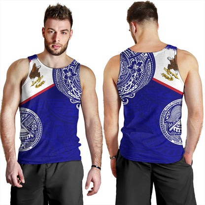 American Samoa Tank Top Polynesian Flag With Coat Of Arms