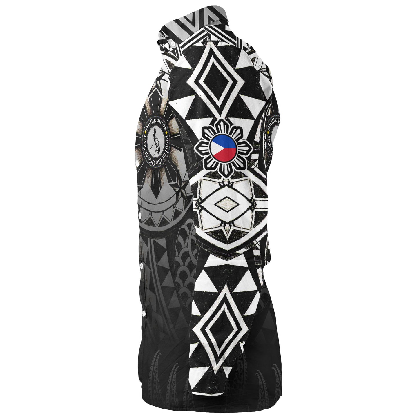 Philippines Long Sleeve Shirt Pearl of the Orient Seas