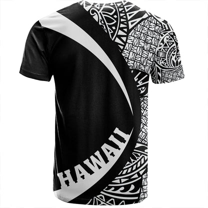 Hawaii T-Shirt Kanaka Maoli Hawaiian Map Lauhala White Circle