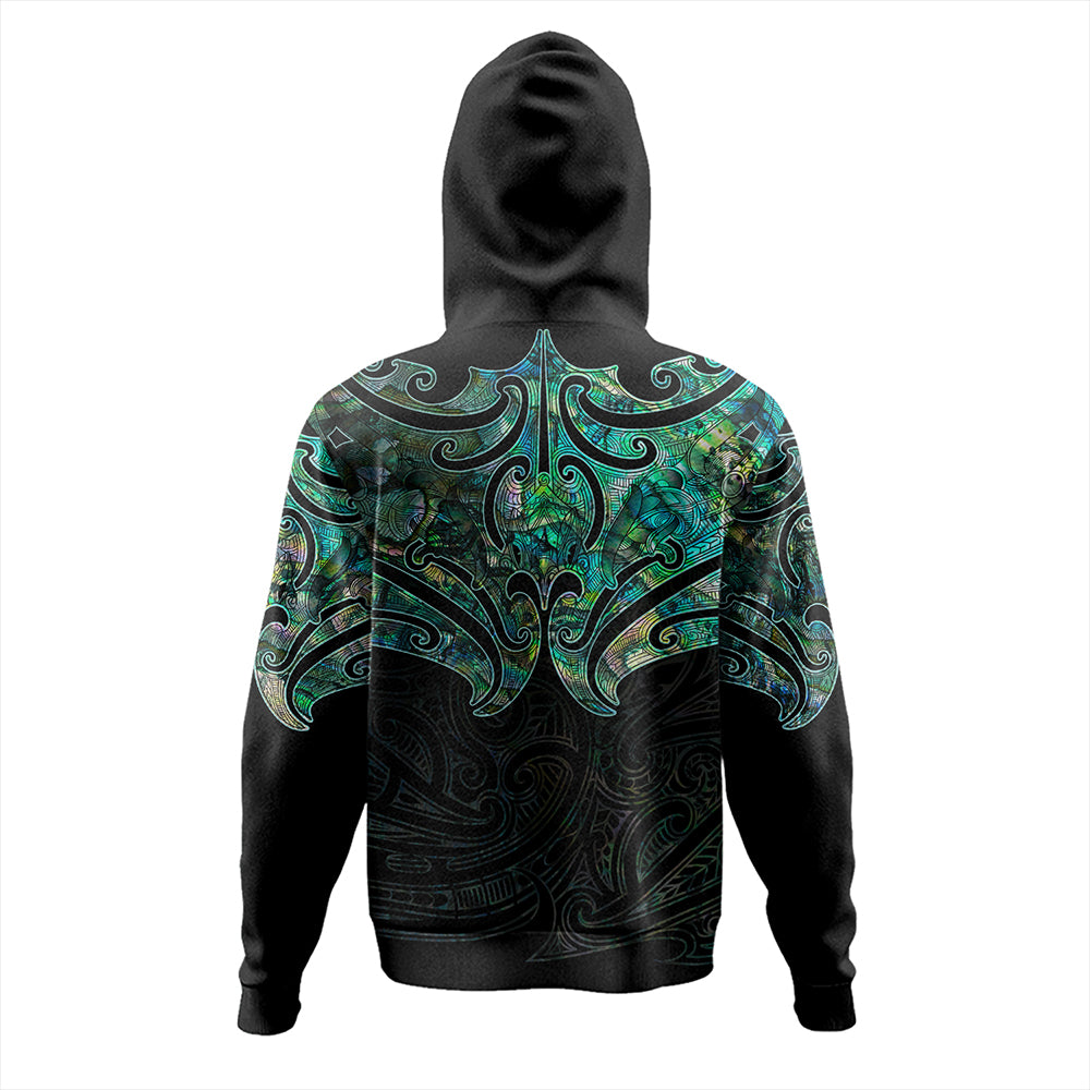 New Zealand Hoodie Maori Papua Shell Pattern