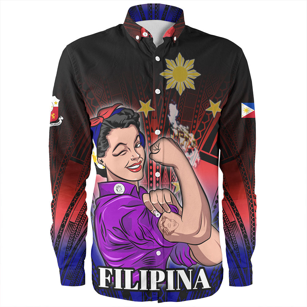Philippines Filipinos Long Sleeve Shirt Proud Filipina Style