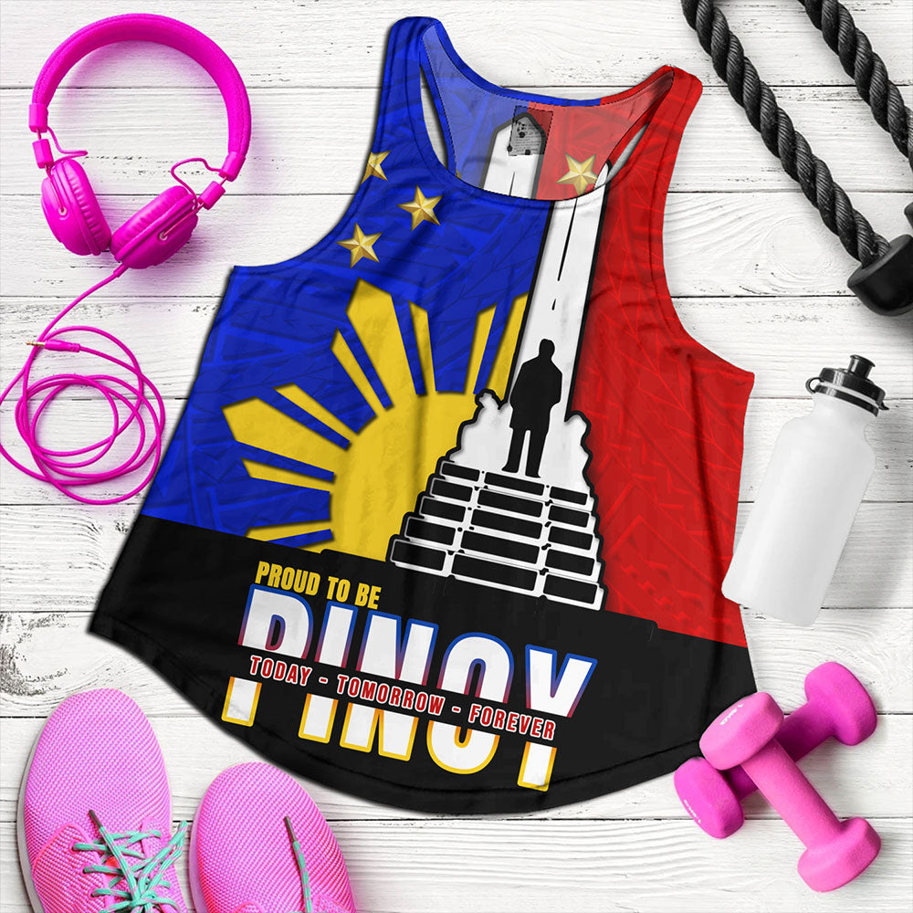 Philippines Filipinos Women Tank - Proud To Be Pinoy Rizal Park