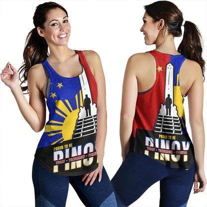 Philippines Filipinos Women Tank - Proud To Be Pinoy Rizal Park