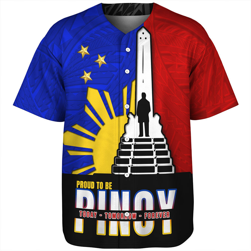 Philippines Filipinos Baseball Shirt - Proud To Be Pinoy Rizal Park