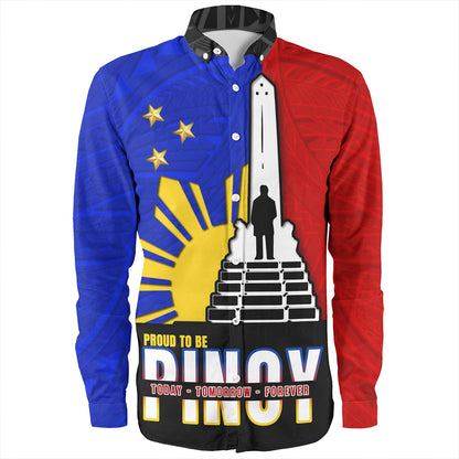 Philippines Filipinos Long Sleeve Shirt - Proud To Be Pinoy Rizal Park