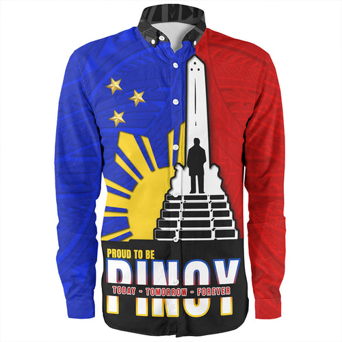 Philippines Filipinos Long Sleeve Shirt - Proud To Be Pinoy Rizal Park