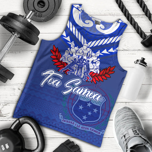 Samoa Custom Personalised Tank Top Toa Samoa Tribal Pattern
