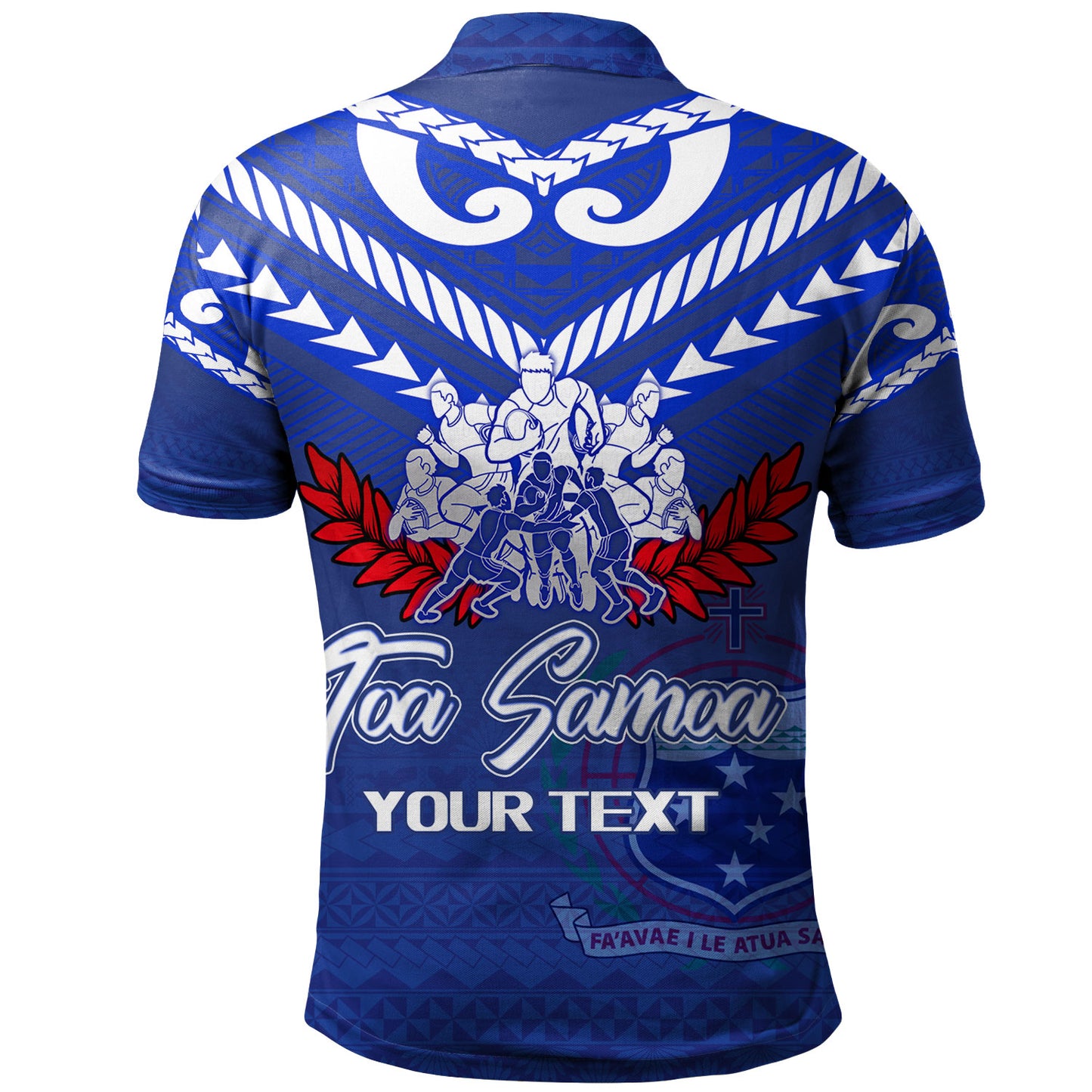 Samoa Custom Personalised Polo Shirt Toa Samoa Tribal Pattern