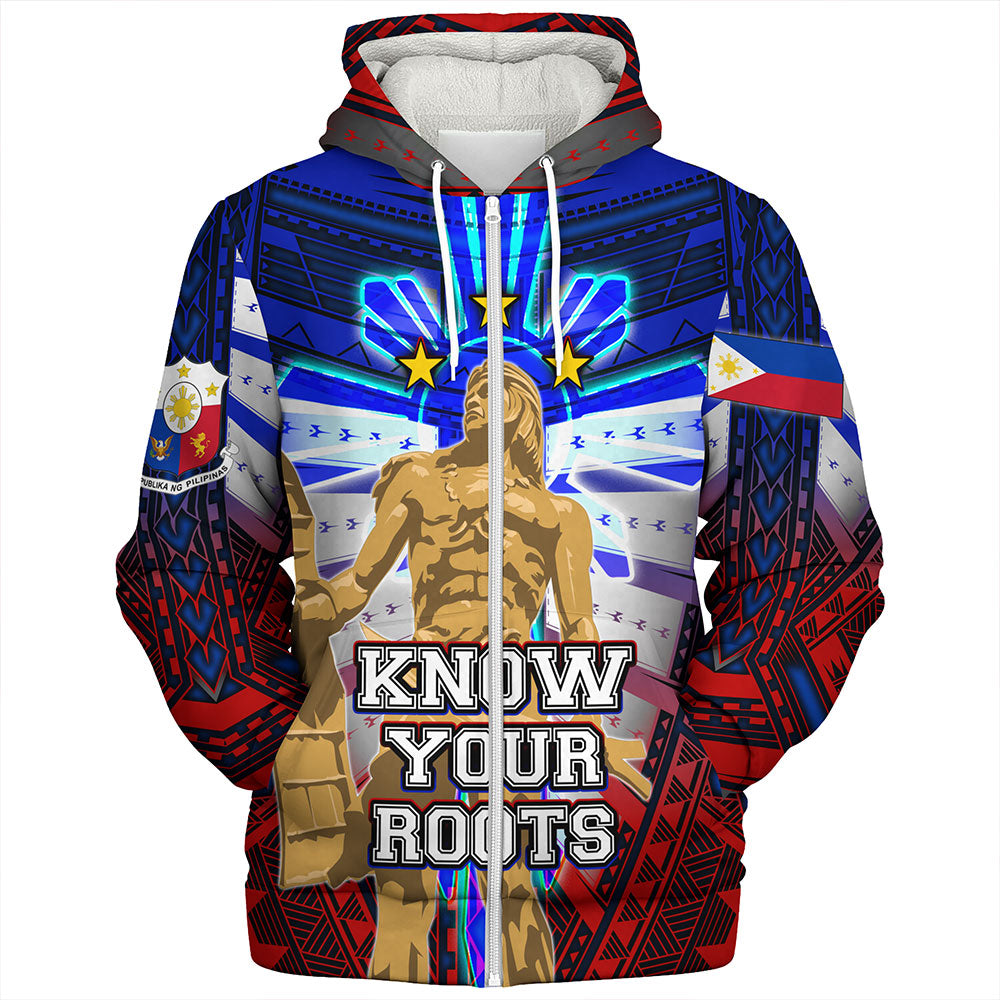 Philippines Filipinos Sherpa Hoodie Lapu Lapu Know Your Roots