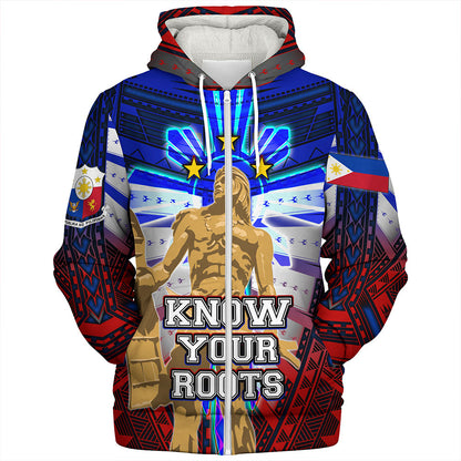 Philippines Filipinos Sherpa Hoodie Lapu Lapu Know Your Roots
