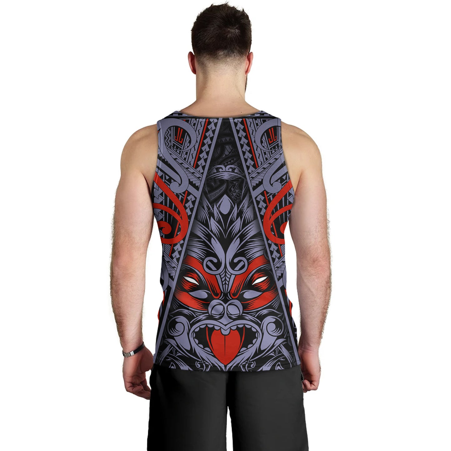 New Zealand Tank Top Tiki Mask Aotearoa Style