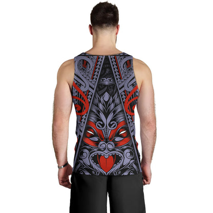 New Zealand Tank Top Tiki Mask Aotearoa Style