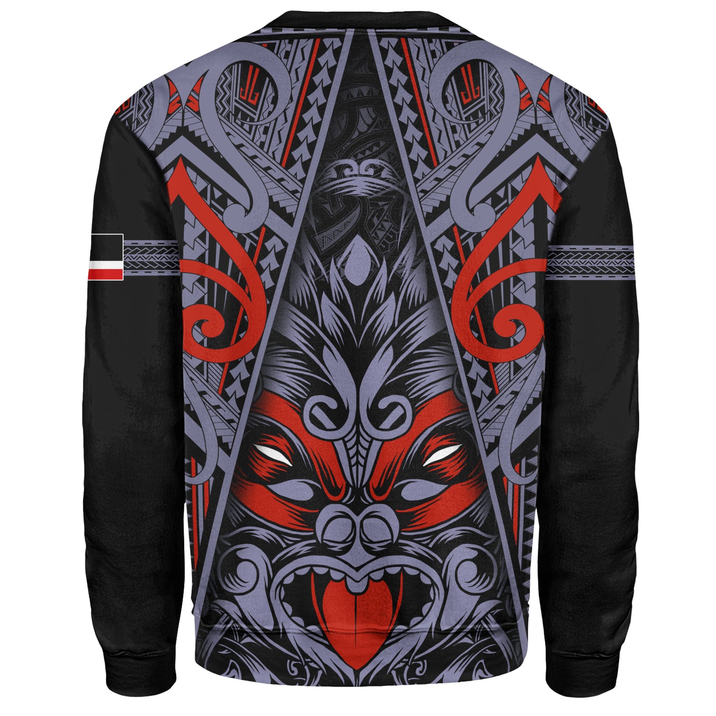 New Zealand Sweatshirt Tiki Mask Aotearoa Style