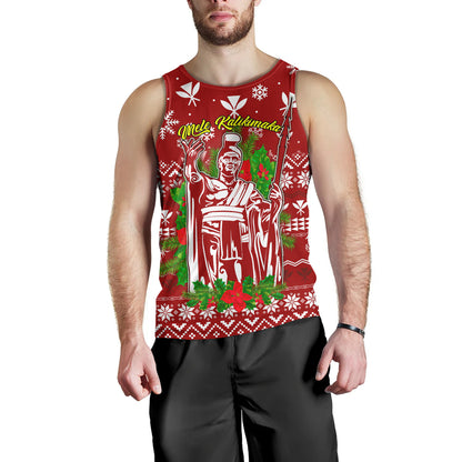 Hawaii Tank Top Christmas Hawaii King Kanaka Maoli Pattern