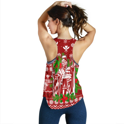 Hawaii Women Tank Christmas Hawaii King Kanaka Maoli Pattern
