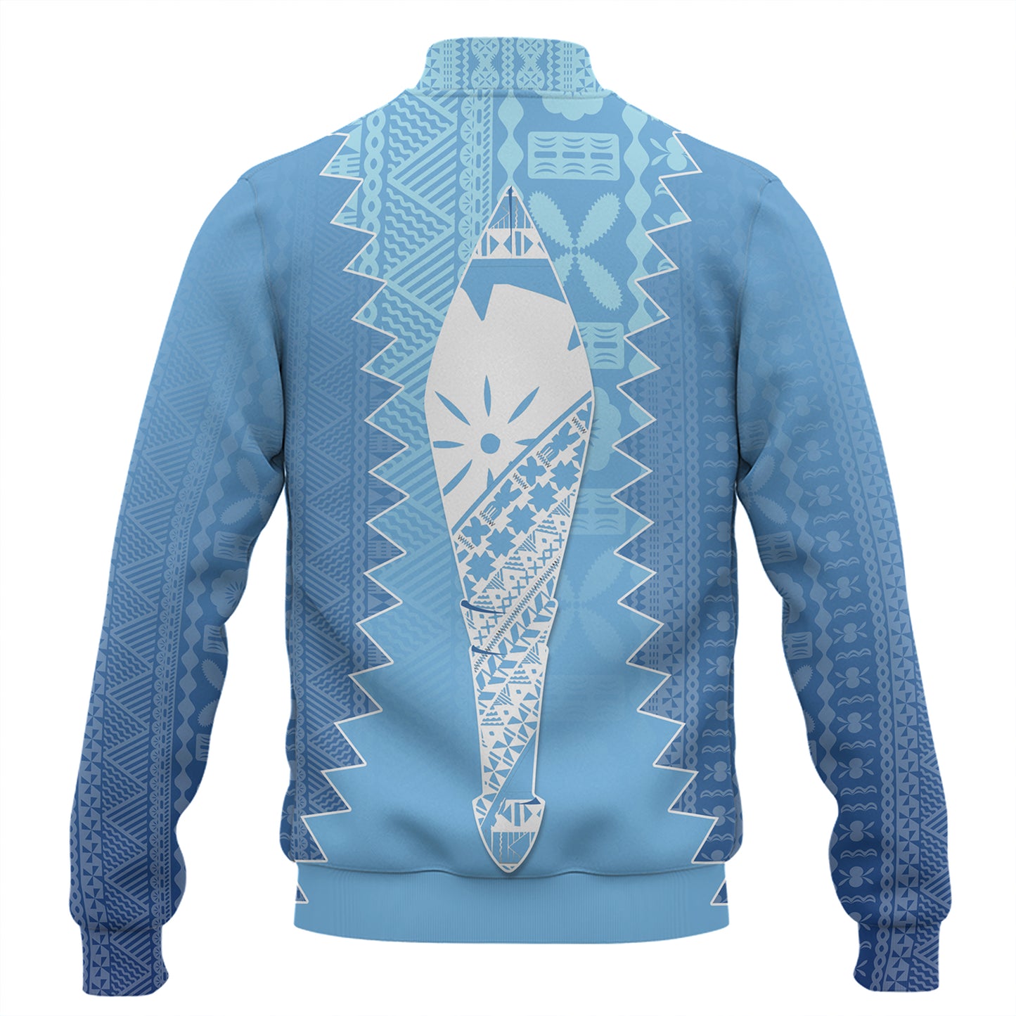 Fiji Baseball Jacket Boso Levu With Fijian War Club Polynesian