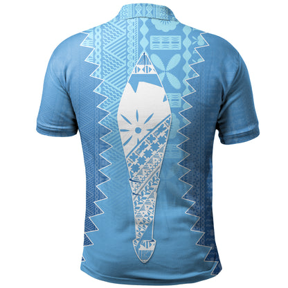 Fiji Polo Shirt Boso Levu With Fijian War Club Polynesian