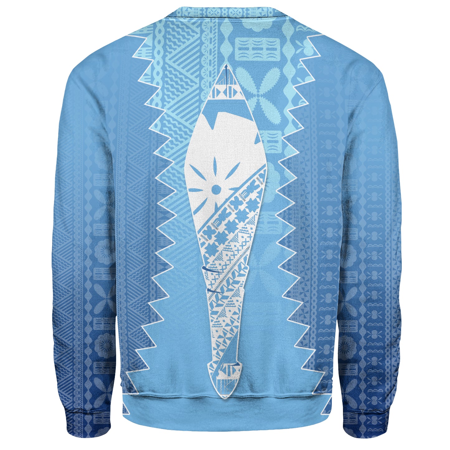 Fiji Sweatshirt Boso Levu With Fijian War Club Polynesian