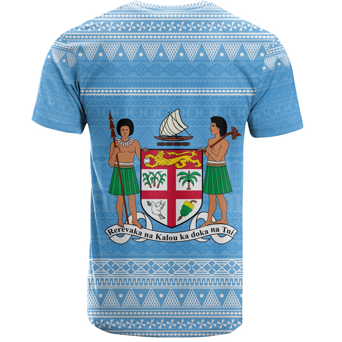 Fiji T-Shirt Bula Coat Of Arm Of Fiji Polynesian