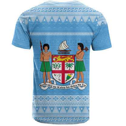 Fiji T-Shirt Bula Coat Of Arm Of Fiji Polynesian