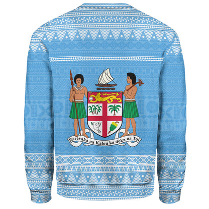 Fiji Sweatshirt Bula Coat Of Arm Of Fiji Polynesian