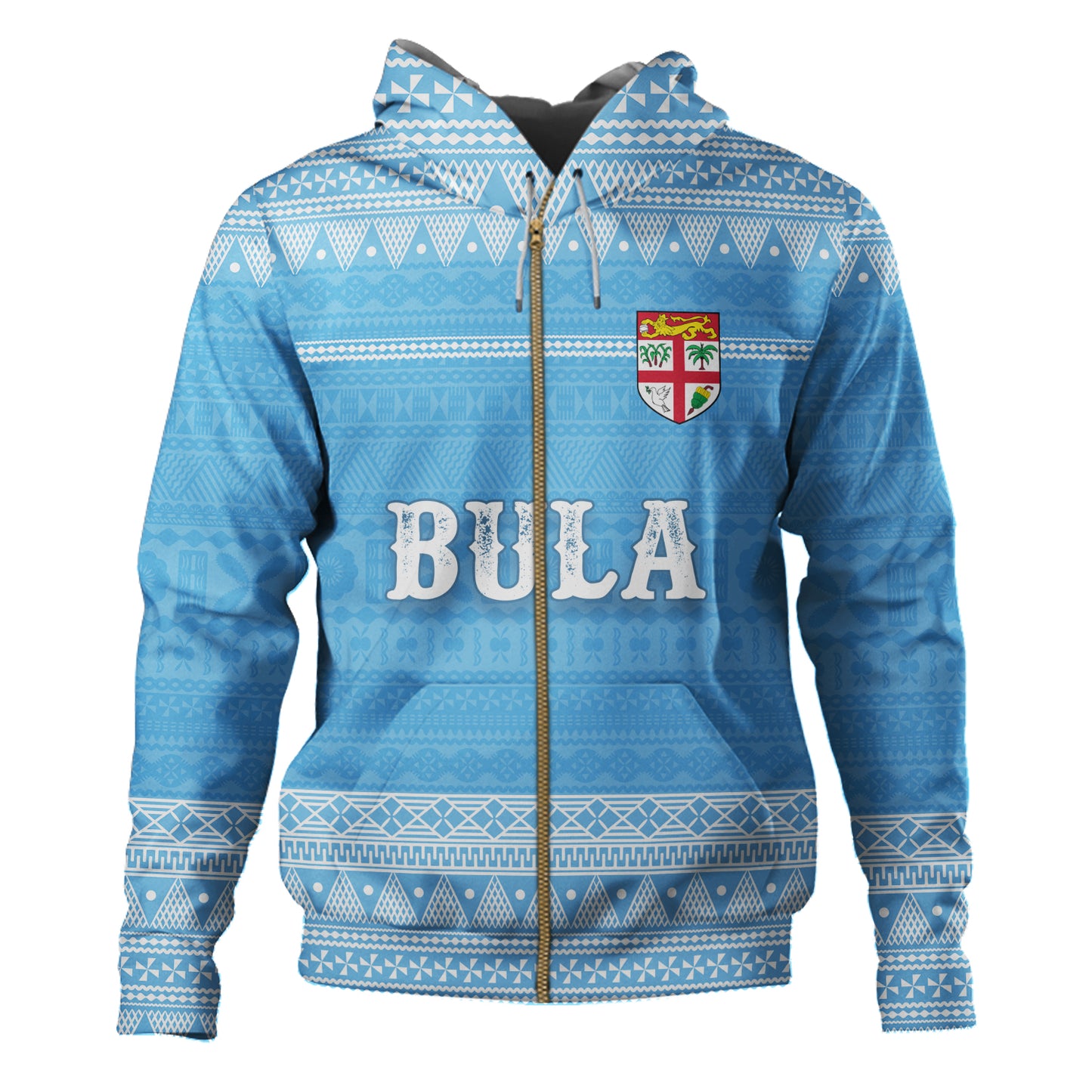 Fiji Hoodie Bula Coat Of Arm Of Fiji Polynesian