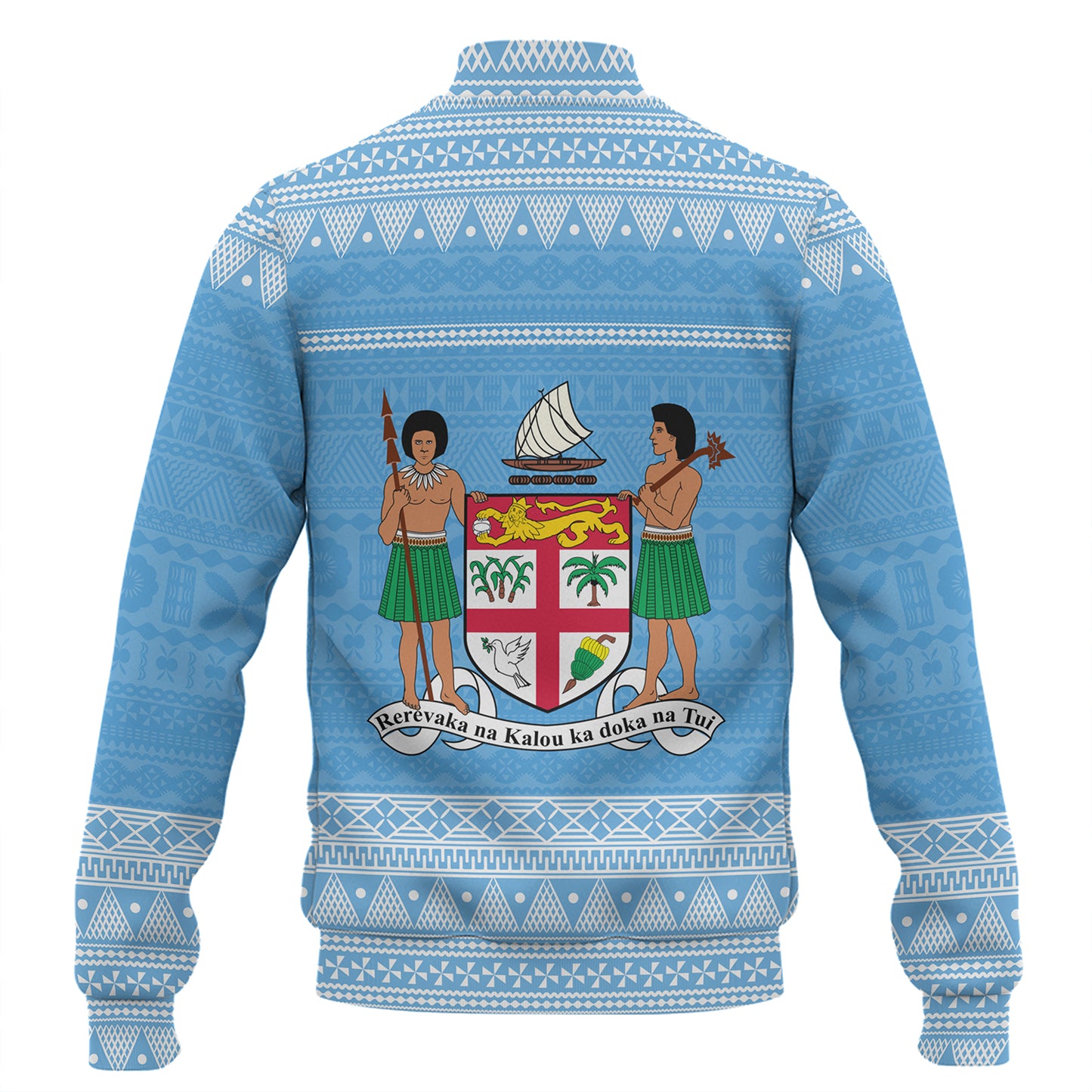 Fiji Baseball Jacket Bula Coat Of Arm Of Fiji Polynesian