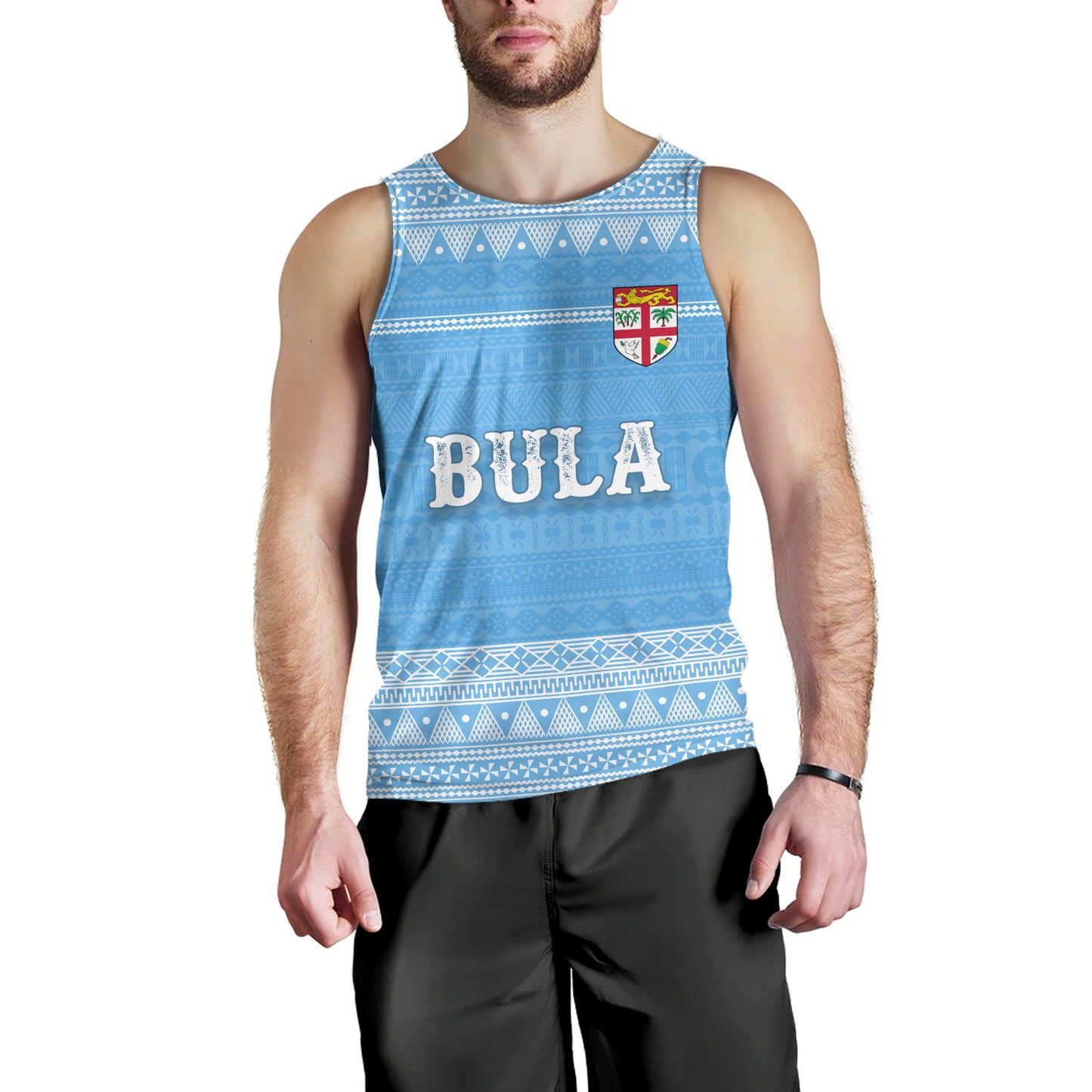Fiji Tank Top Bula Coat Of Arm Of Fiji Polynesian