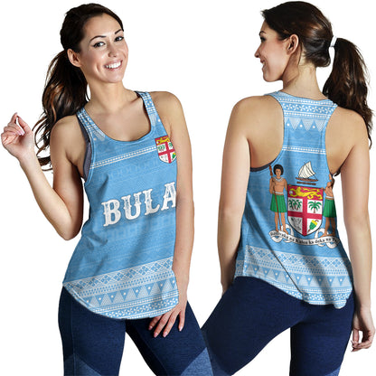 Fiji Women Tank Bula Coat Of Arm Of Fiji Polynesian