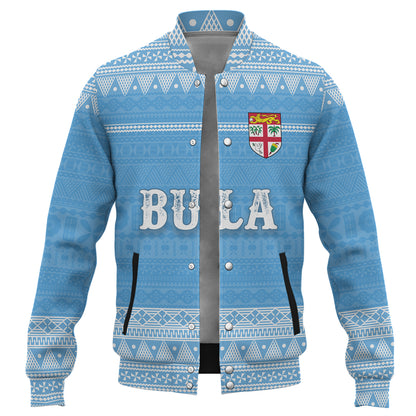 Fiji Baseball Jacket Bula Coat Of Arm Of Fiji Polynesian