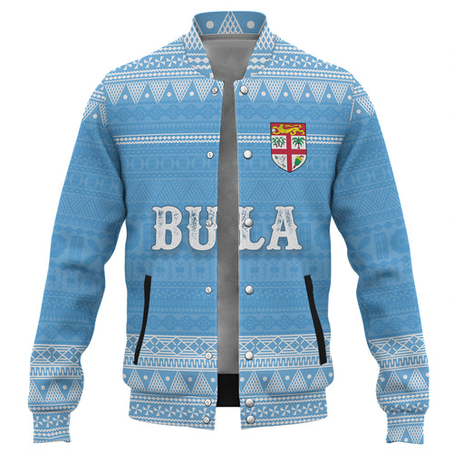 Fiji Baseball Jacket Bula Coat Of Arm Of Fiji Polynesian