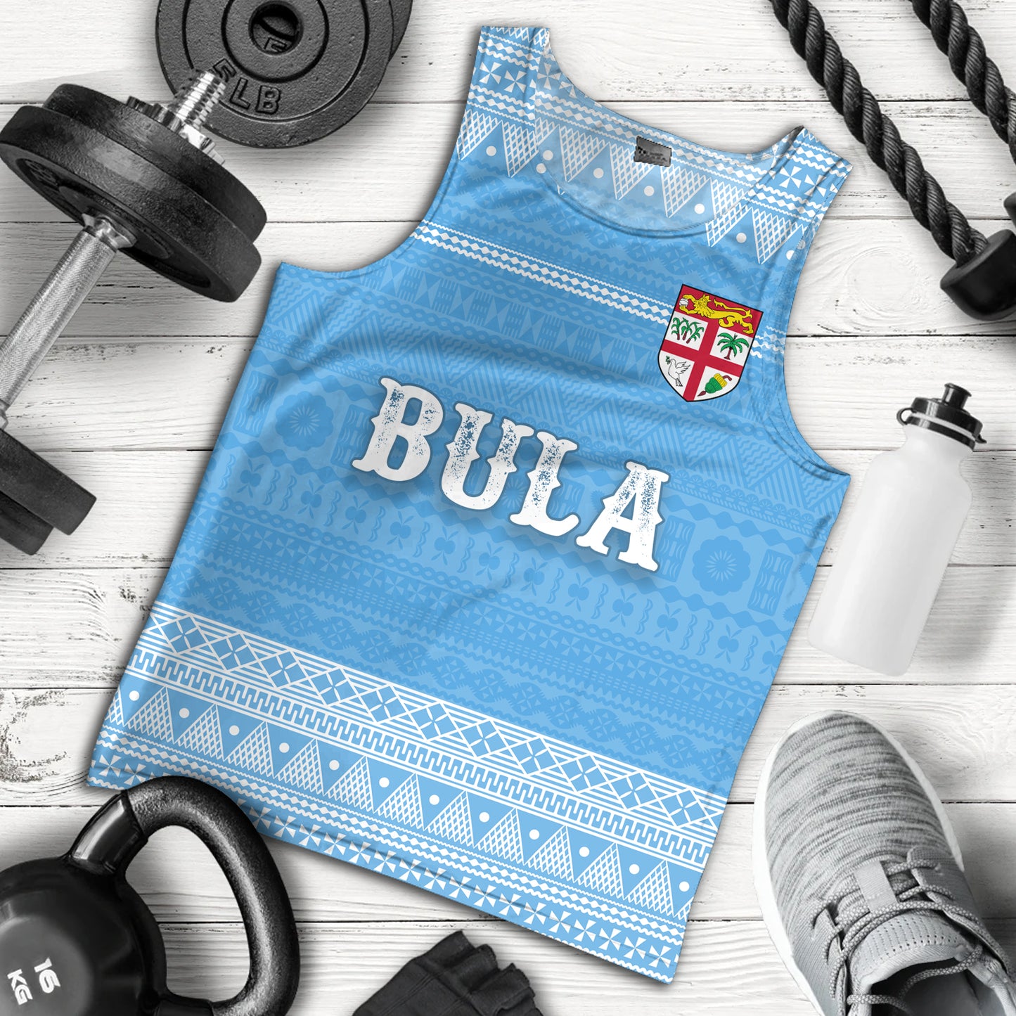 Fiji Tank Top Bula Coat Of Arm Of Fiji Polynesian