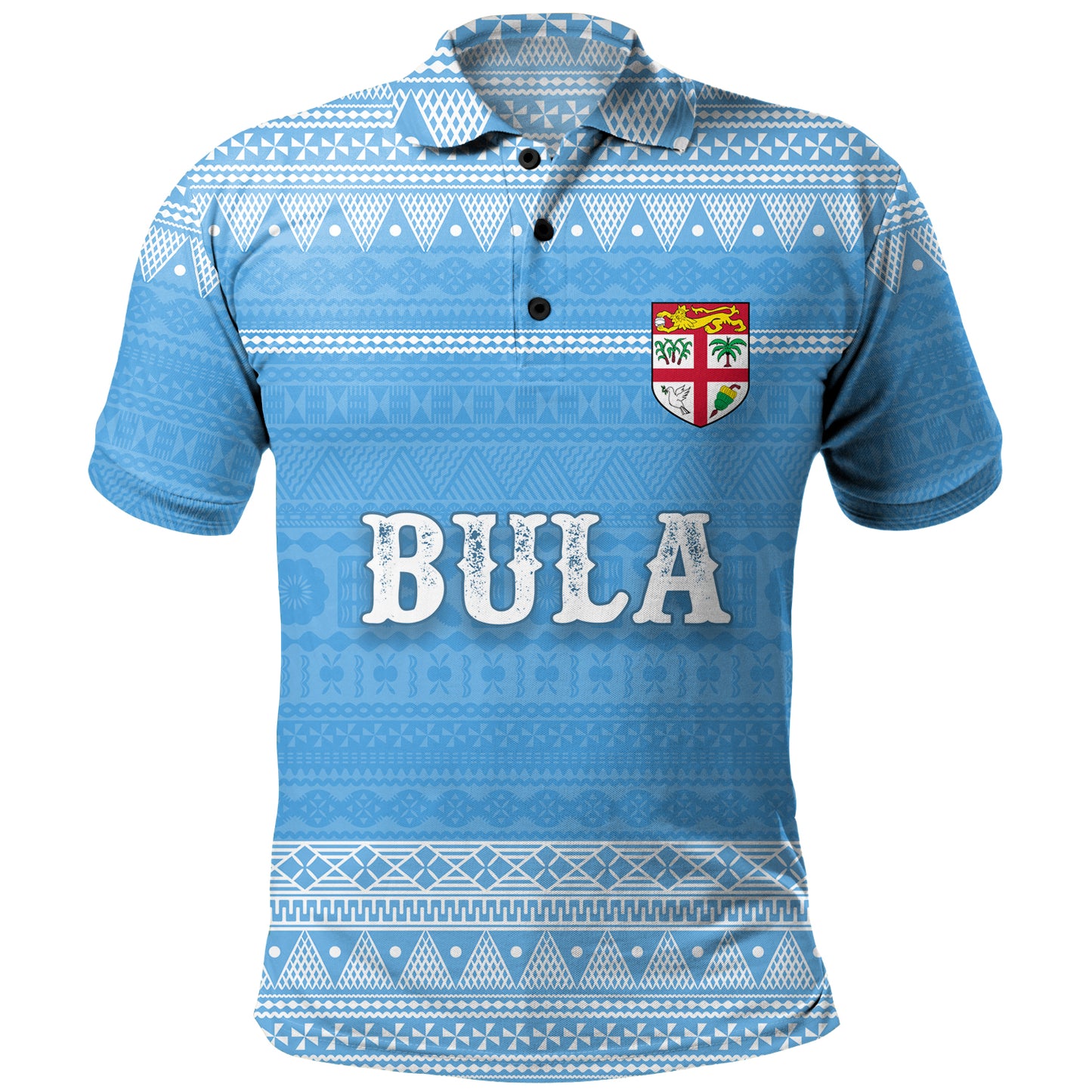 Fiji Polo Shirt Bula Coat Of Arm Of Fiji Polynesian