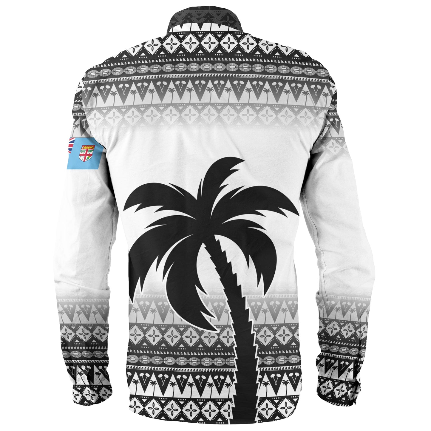 Fiji Long Sleeve Shirt Vintage Flying Fijians Rugby Tribal Pattern 2023