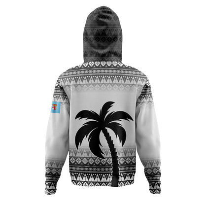 Fiji Hoodie Vintage Flying Fijians Rugby Tribal Pattern 2023