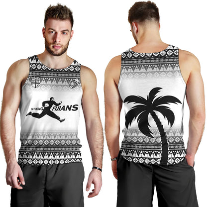 Fiji Tank Top Vintage Flying Fijians Rugby Tribal Pattern 2023