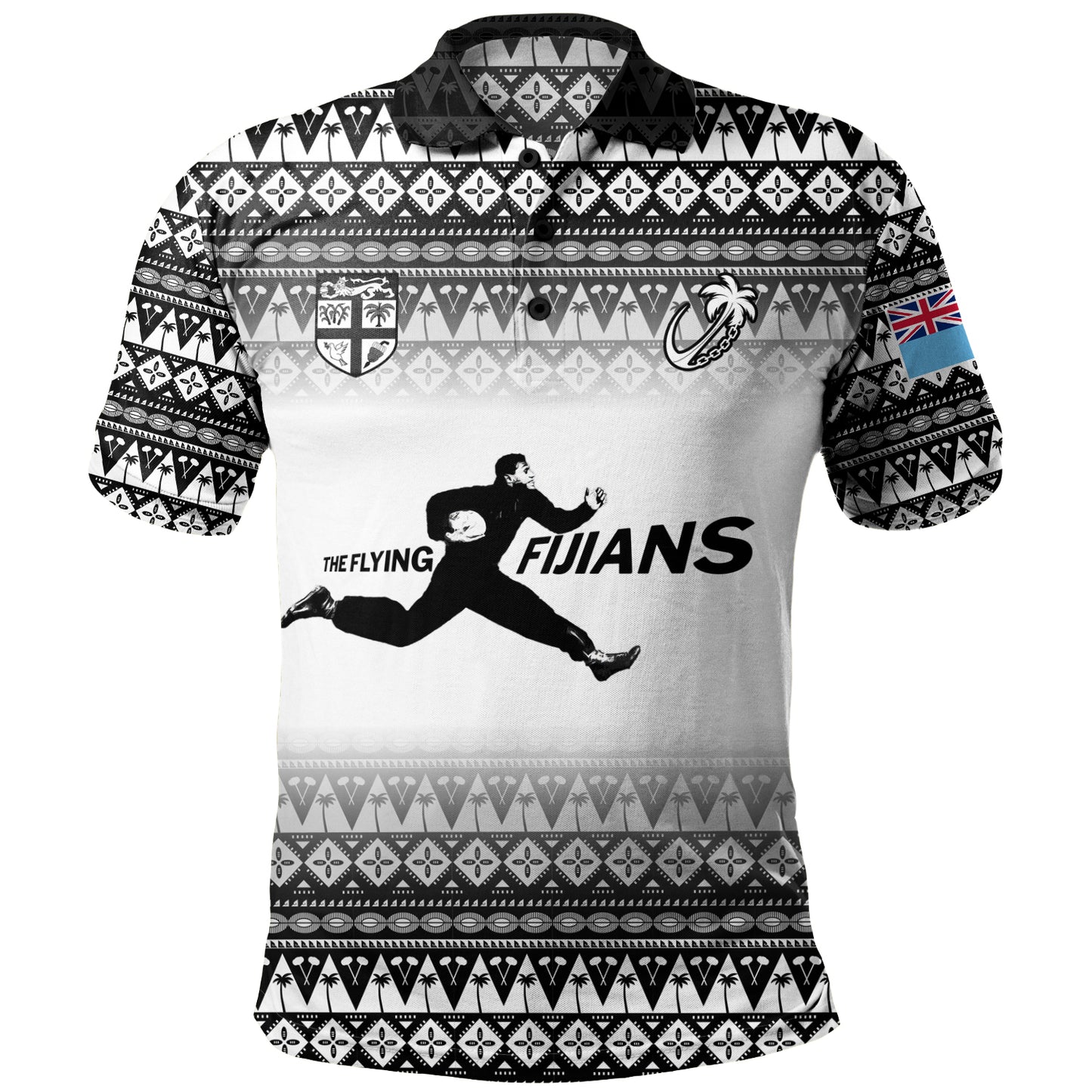 Fiji Polo Shirt Vintage Flying Fijians Rugby Tribal Pattern 2023