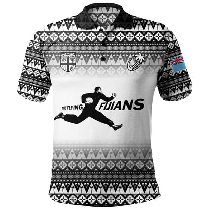Fiji Polo Shirt Vintage Flying Fijians Rugby Tribal Pattern 2023