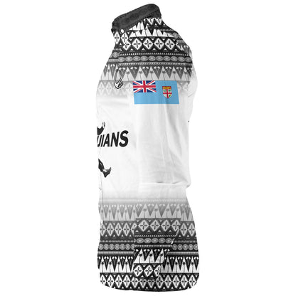 Fiji Long Sleeve Shirt Vintage Flying Fijians Rugby Tribal Pattern 2023