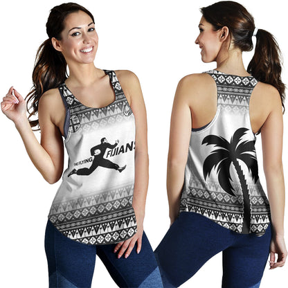 Fiji Women Tank Vintage Flying Fijians Rugby Tribal Pattern 2023