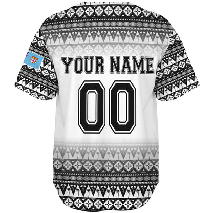 Fiji Baseball Shirt Vintage Flying Fijians Rugby Tribal Pattern 2023