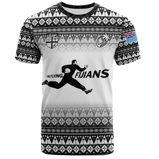 Fiji T-Shirt Vintage Flying Fijians Rugby Tribal Pattern 2023