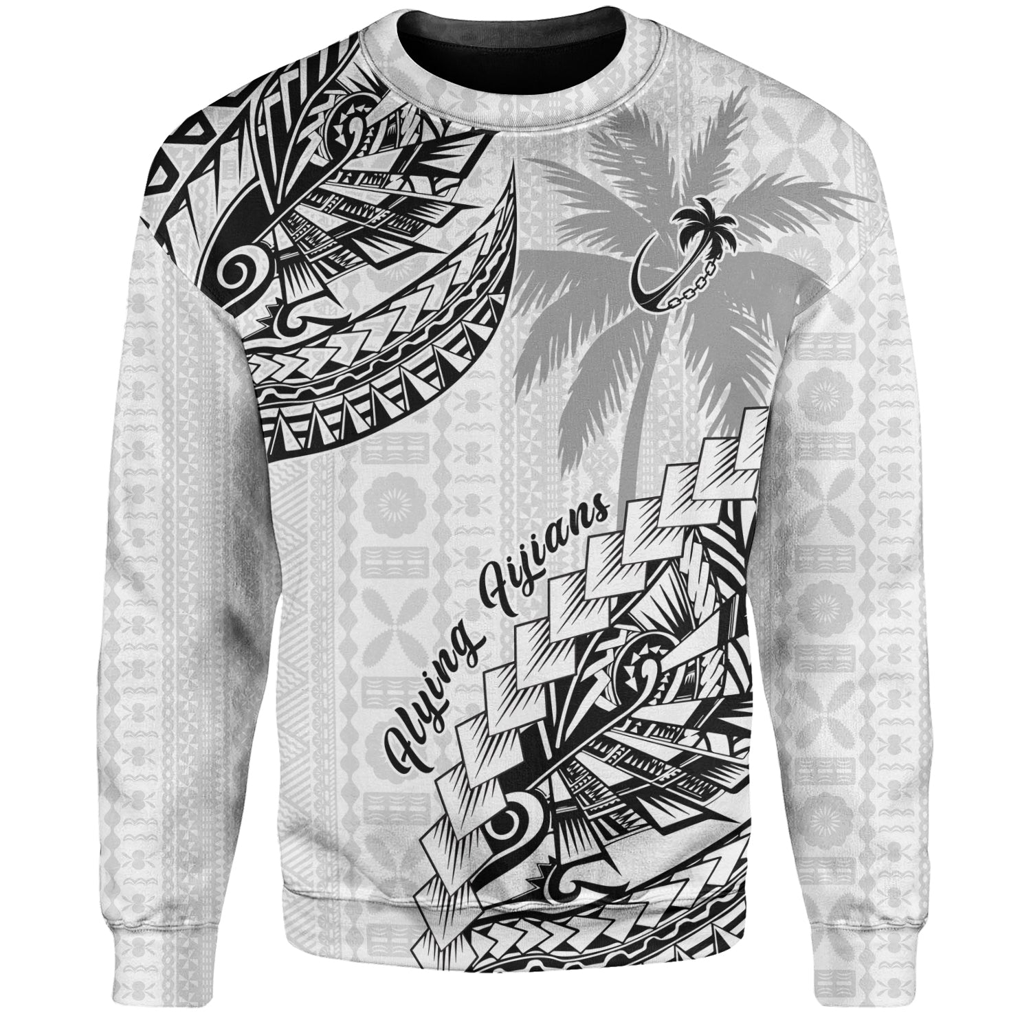 Fiji Sweatshirt Flying Fijians Polynesian Pattern 2023