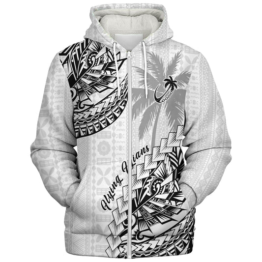 Fiji Sherpa Hoodie Flying Fijians Polynesian Pattern 2023
