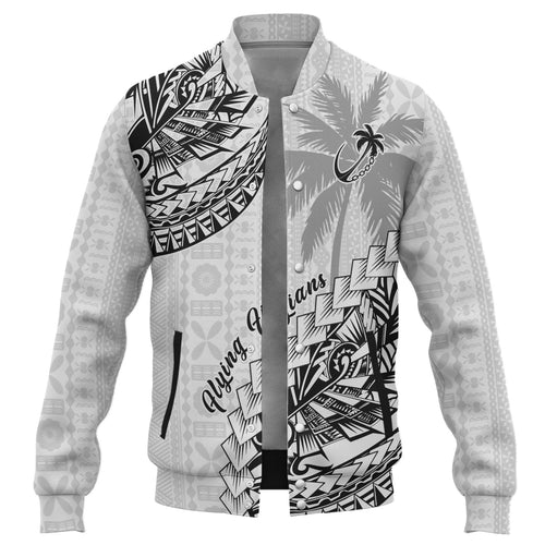 Fiji Baseball Jacket Flying Fijians Polynesian Pattern 2023